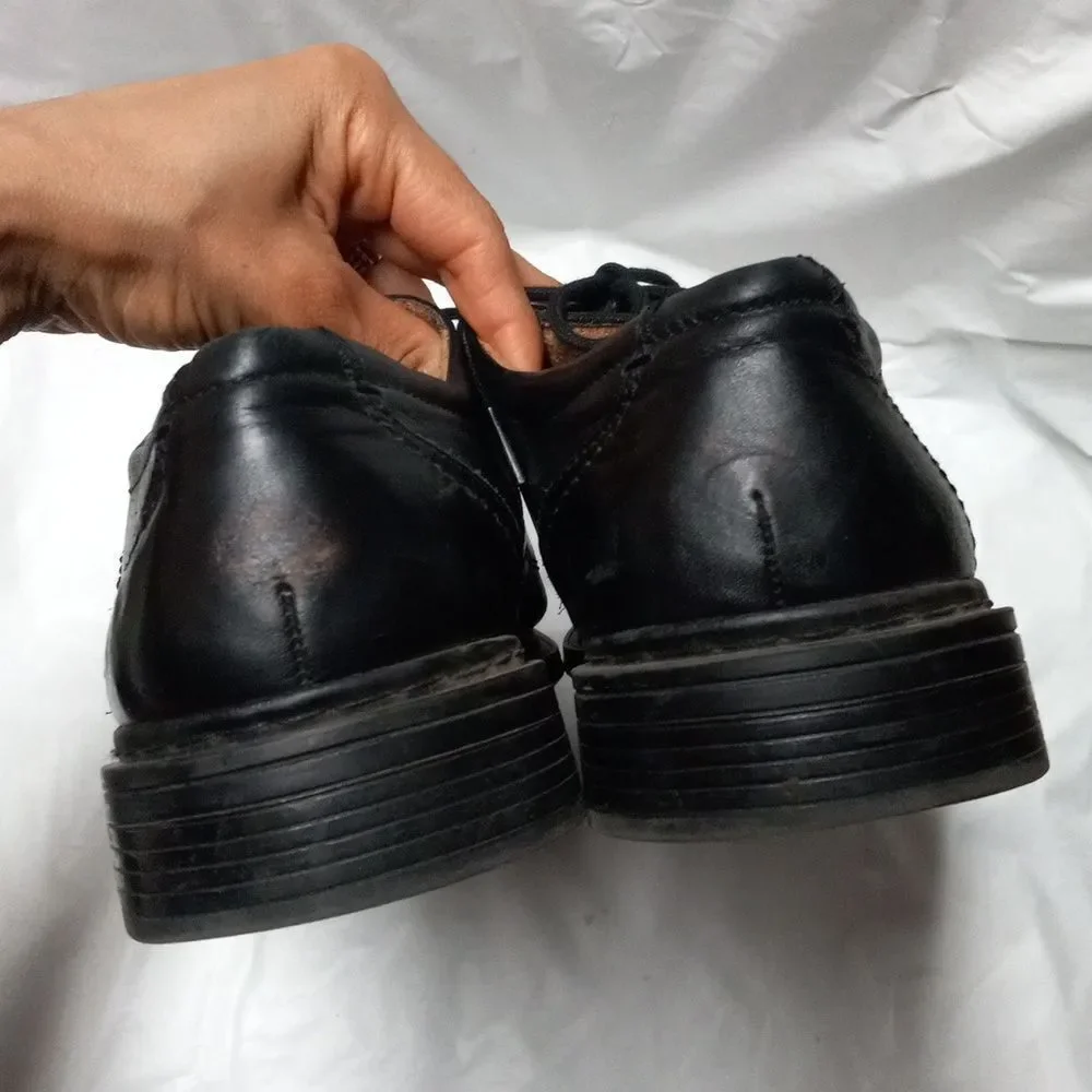 Florsheim Shoes Mens 11 Casual Oxfords Black Leather Derby Comfort